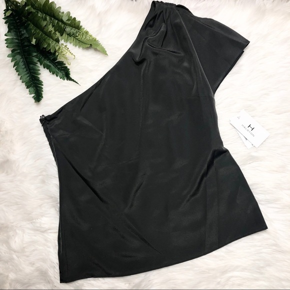 Halston One Shoulder Blouse - Picture 1 of 3